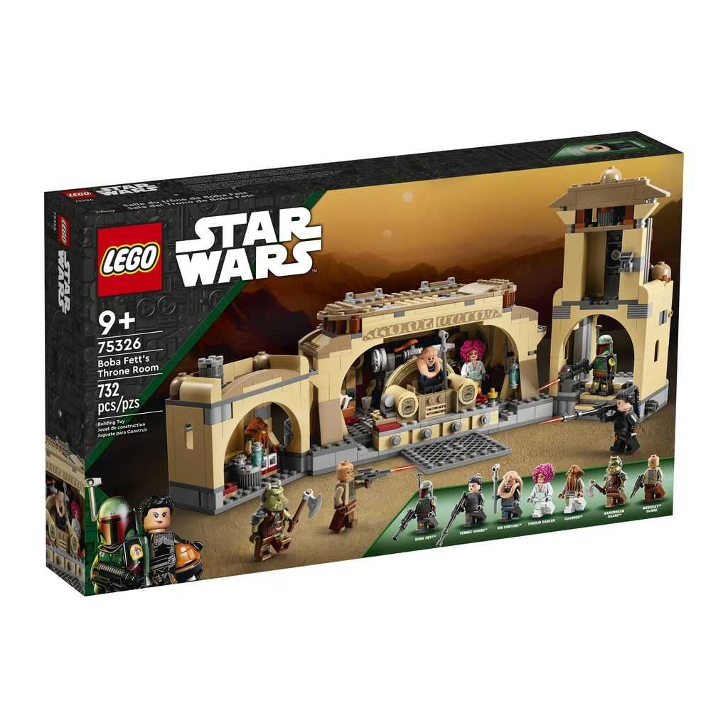 Star Wars Lego Sala del Trono de Boba Fett Edades 9+ # 75326 Artículo 732 Piezas | FHY-958617